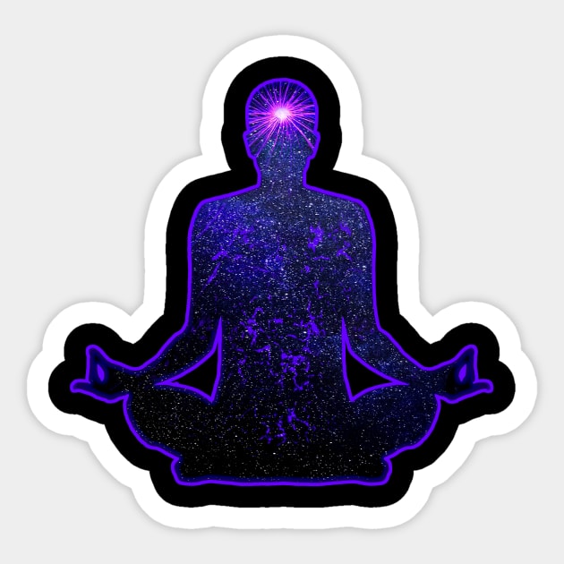 Meditation Sticker by ddtk